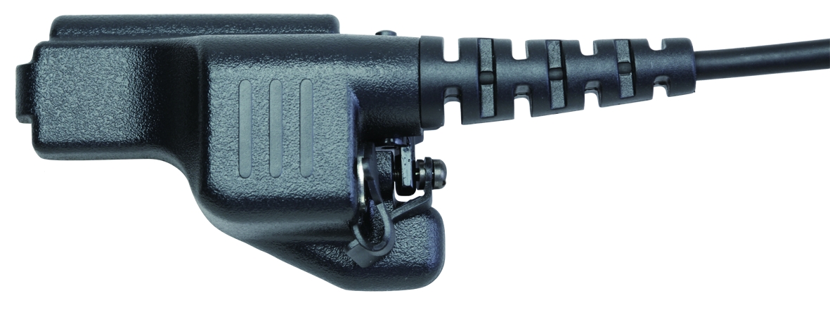 7000-00751669_cop_02.jpg Schwarzer Kabelstecker mit gerippter Entlastung und Metallbügel.