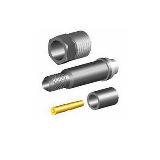 Explodierte Ansicht eines Kabelstecker-Sets mit fünf Teilen.