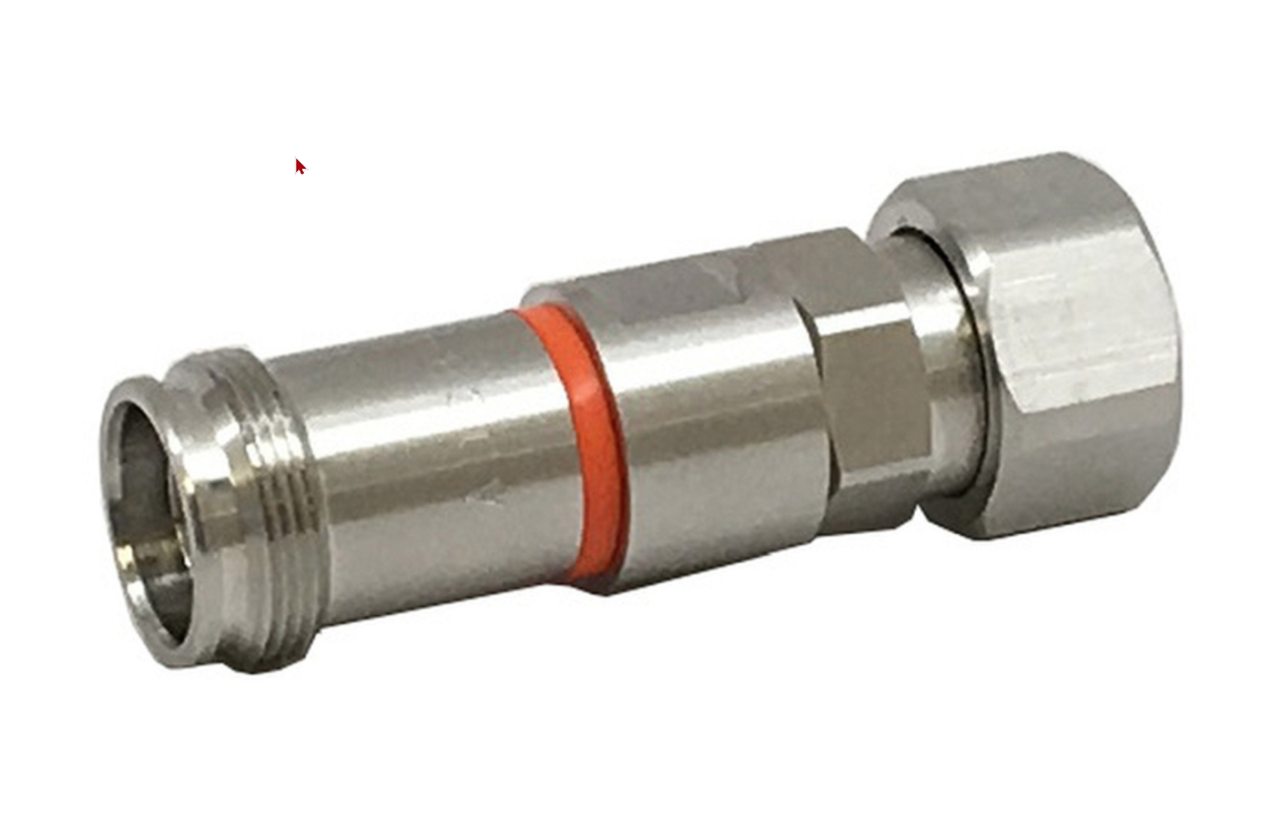 Metallverbinder mit rotem Dichtungsring