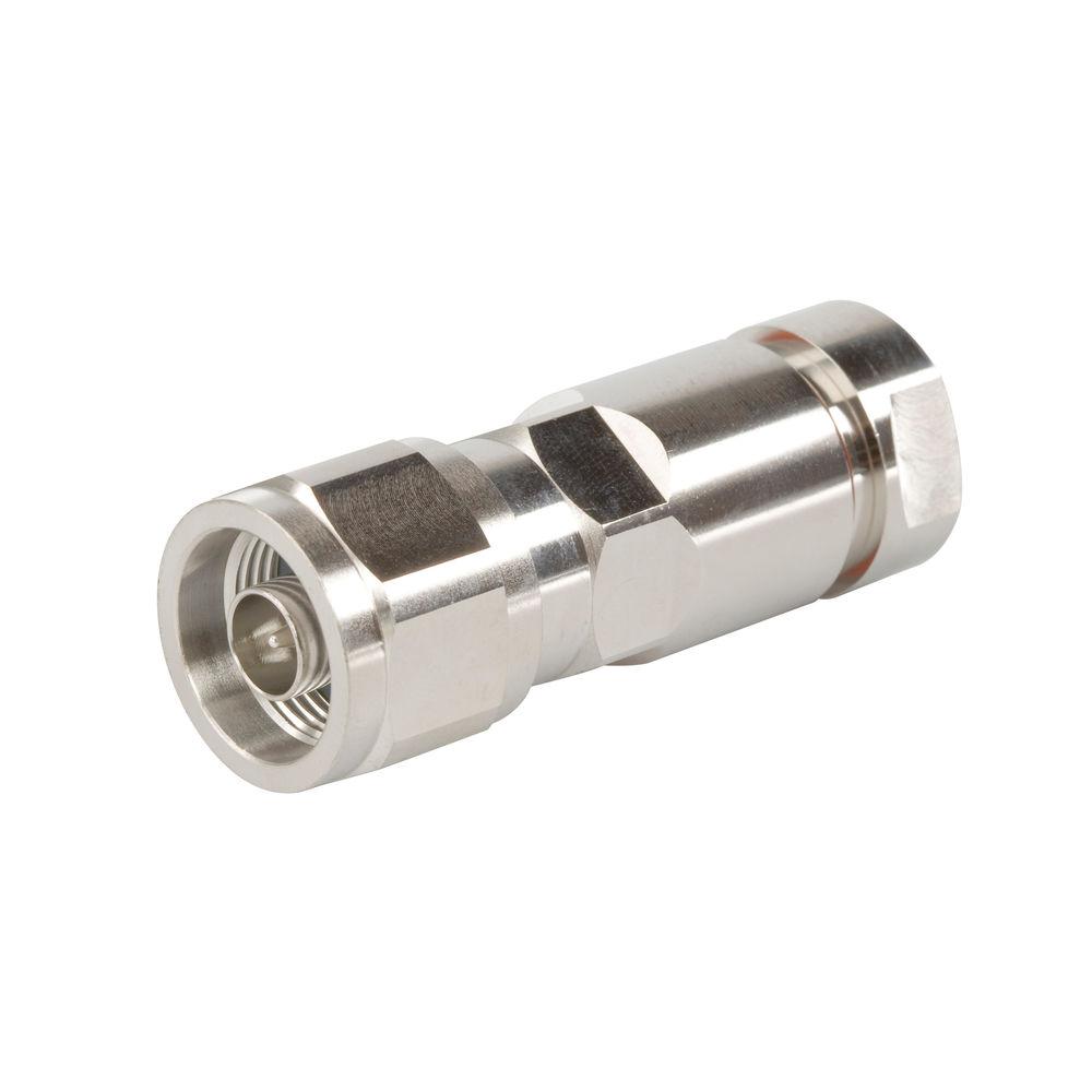 Metal F-connector for coaxial cable, cylindrical shape