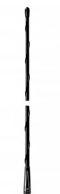 Collapsible black cane with ergonomic handle and sturdy tip.