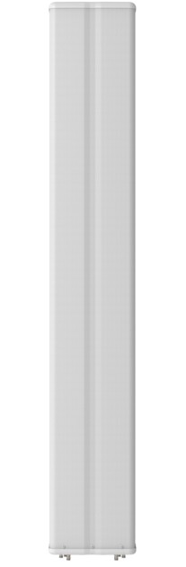 Horizontal white light fixture, rectangular, on white background.