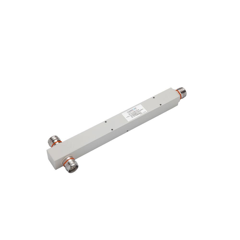 A cylindrical electronic component with connectors at both ends.