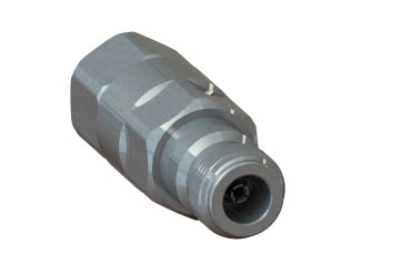 Metallanschlussstück mit Gewinde und sechseckigem Kopf