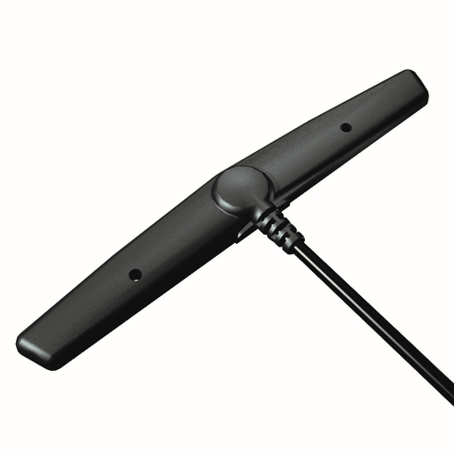 Black T-shaped antenna with cable connection.