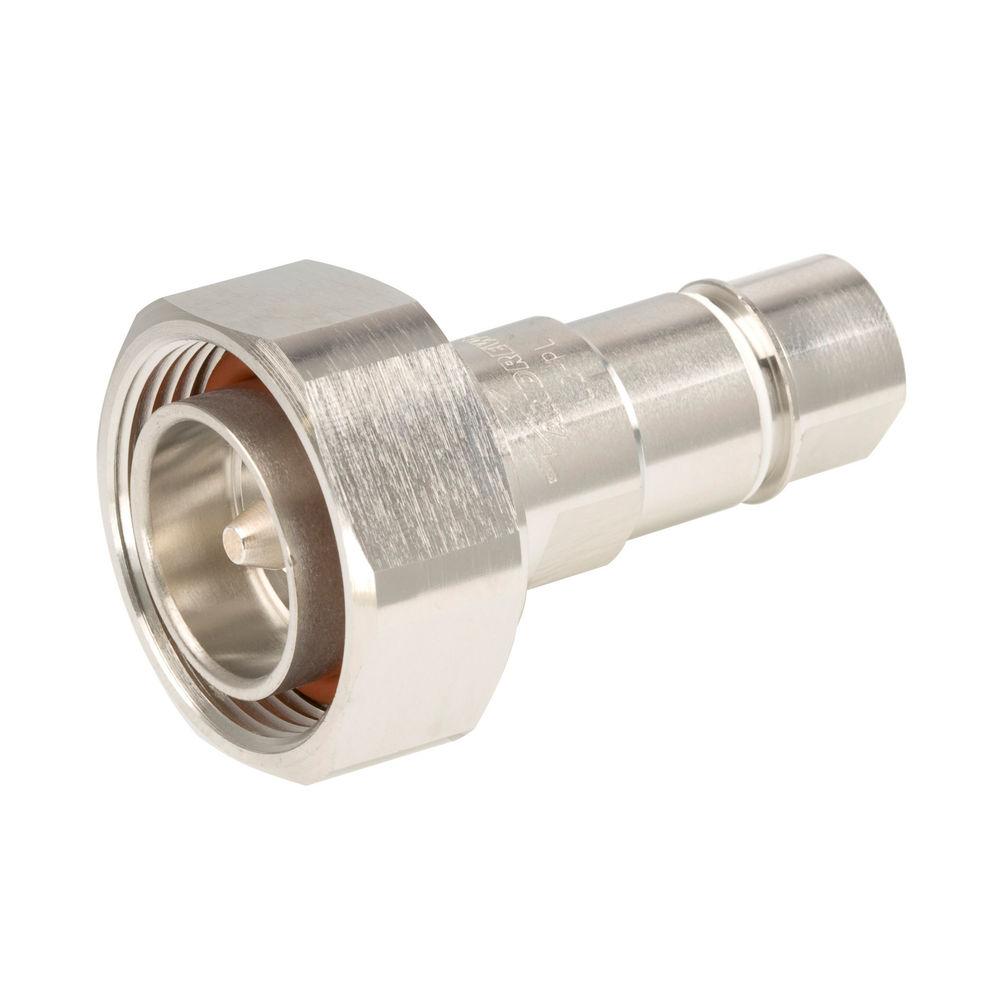 Metal quick coupling with threaded connection and hose barb