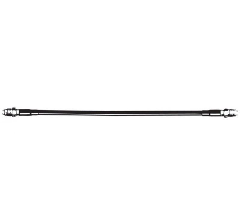 7000-00492400_pro_01.jpg Black high-pressure hose with metal couplings at both ends.