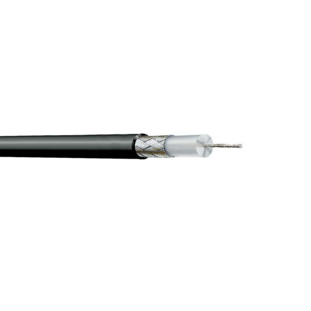 7000-00723400_vim_01.jpg Cross-section of a coaxial cable with black sheath and metal shielding.