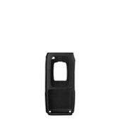 Black rectangular plastic casing with cutout.