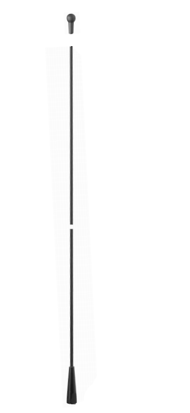 Lange Antenne mit Pfeil und Beschriftung 'Länge A'.