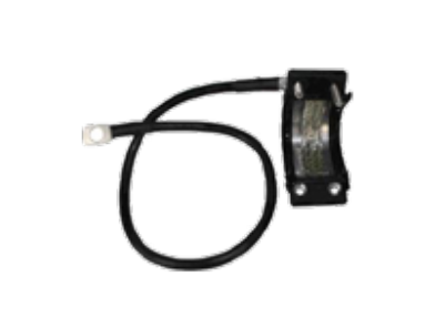 Kabel mit Sensor und Metallanschluss, schwarzes Gehäuse.