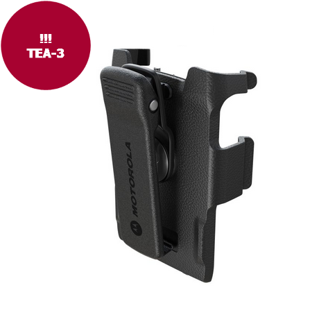 Black Motorola belt clip, suitable for handheld radios