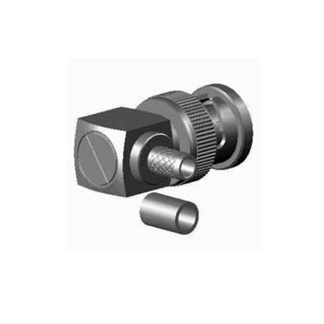 Technical drawing of a coaxial connector with detachable part.
