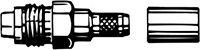 Assembled spark plug with removed connector housing.