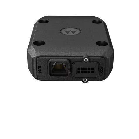 Black electronic box with RJ45 and multipin connector.