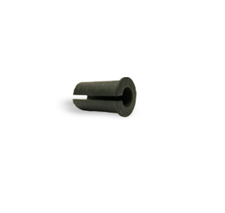 7000-00750723_rfs_01.jpg Black cylindrical plastic part with a slot.