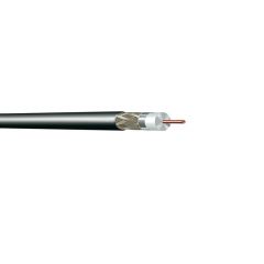 Coaxial cable with copper core and black insulation