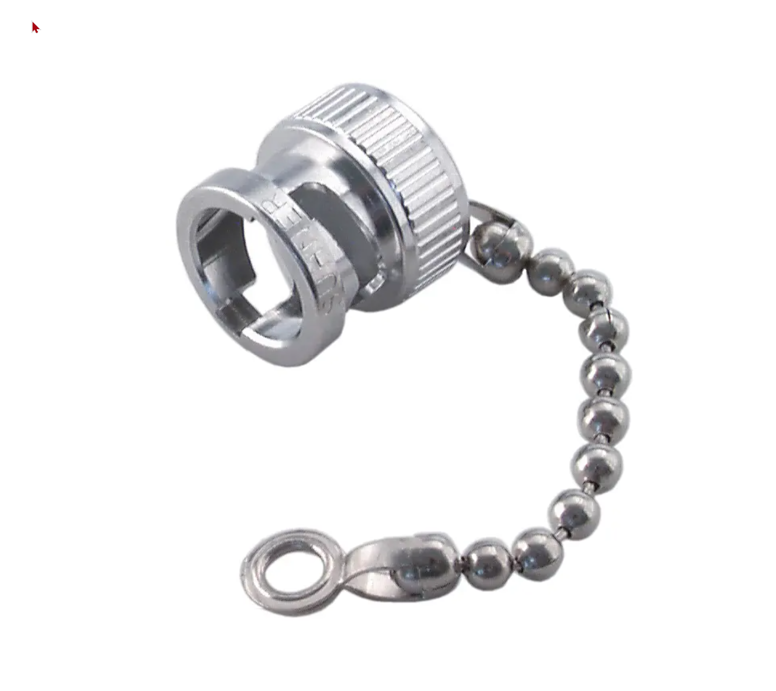 7000_00758247_HS_01.png Metall-Schlüsselanhänger mit Kugelkettchen und Schraubverschluss.