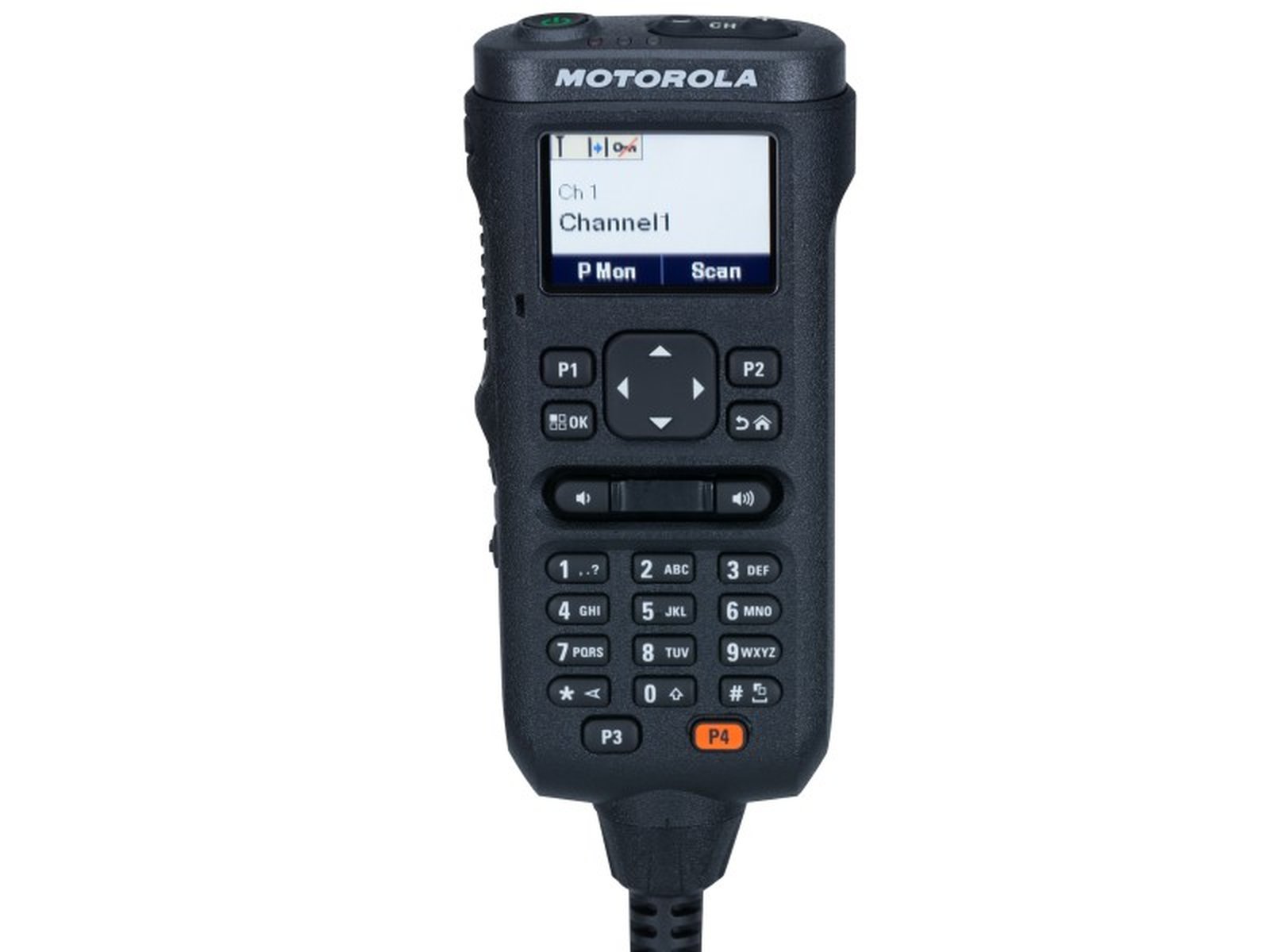 Radio device with keypad and display showing 'Channel1'.