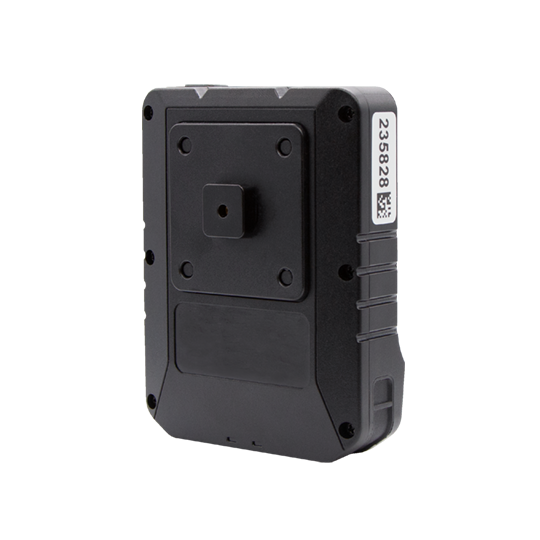 Black rectangular sensor with barcode on the side.