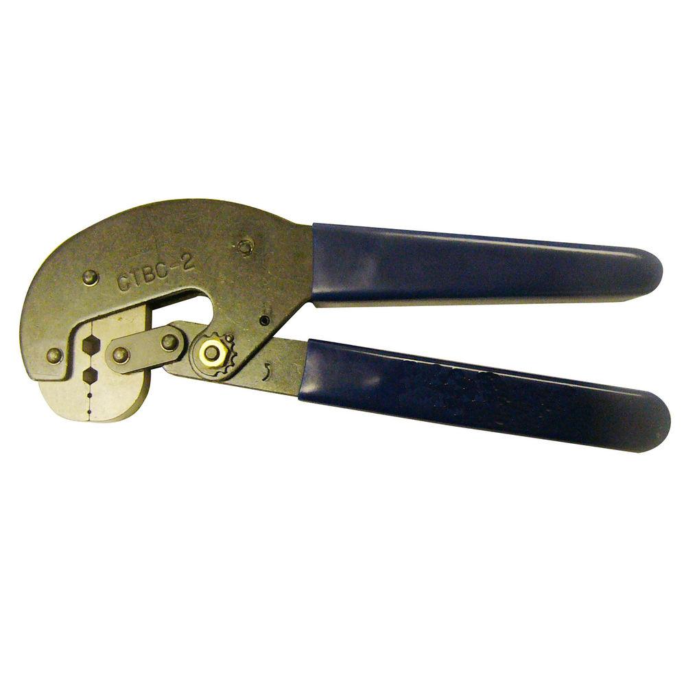 7000-00051000_com_01.jpg Crimping pliers with blue handle for cable connections.