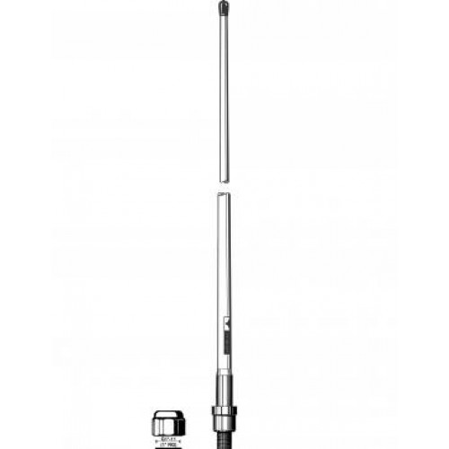 Telescopic antenna mast extendable with base connector.