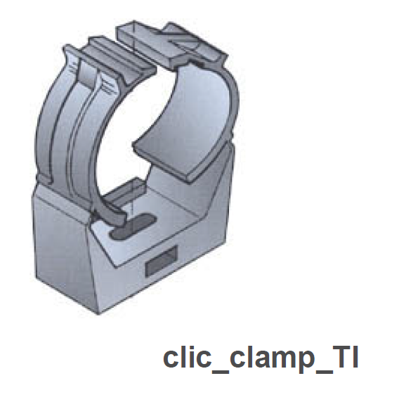 7000-00617600_rfs_01.png Gray plastic clamp for cable fastening with click mechanism.