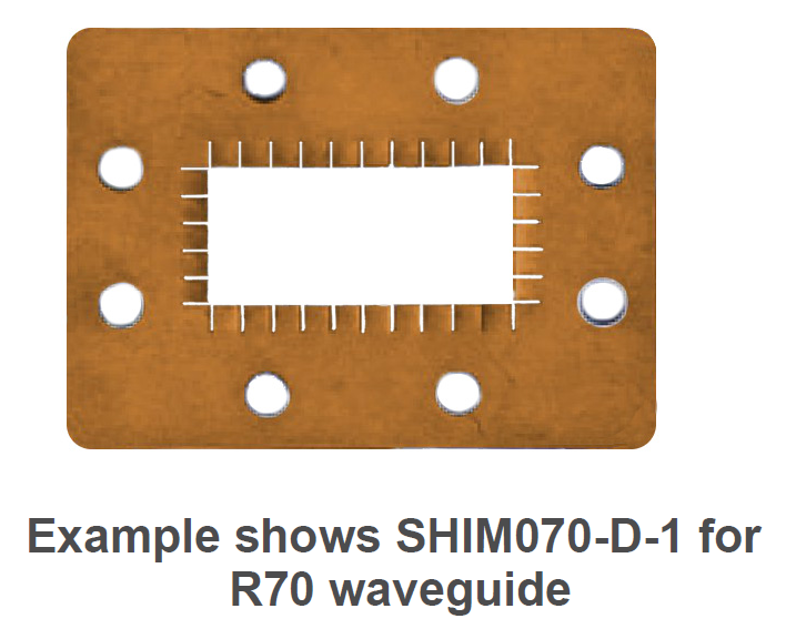 Rectangular copper plate with central rectangular window and 12 holes.