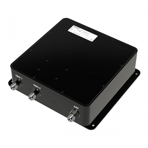 7000-00753153_pro_01.jpg Black electronic device with three connectors: TMO 1, TMO 2, ANT.