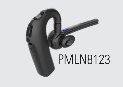 Schwarzes Bluetooth-Headset-Modell mit Mikrofonarm, PMLN8123
