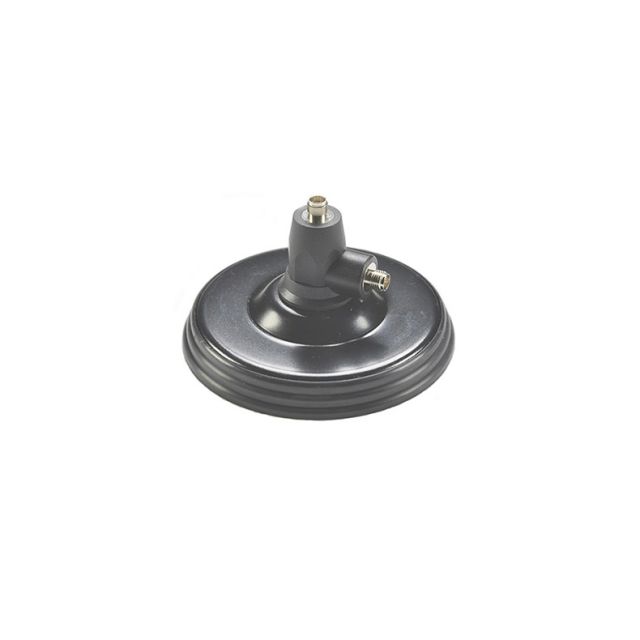 Black suction cup base with metal fittings