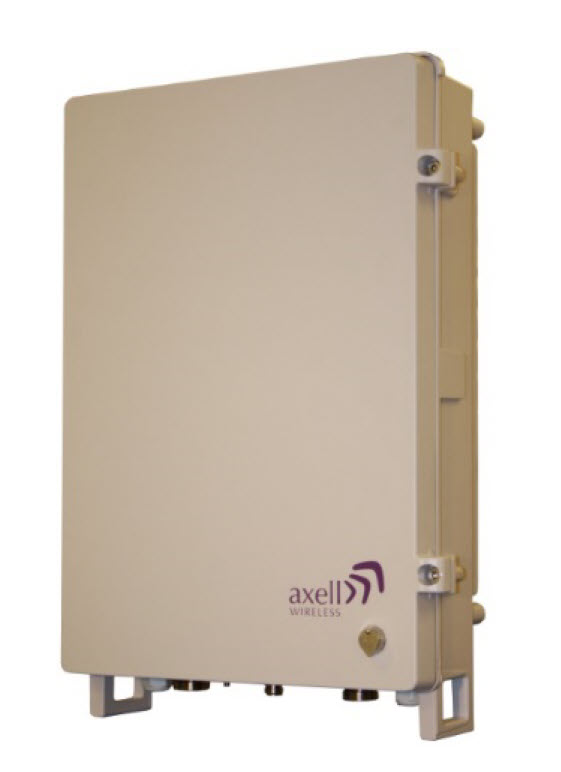 White wireless box with 'Axell Wireless' logo bottom right.