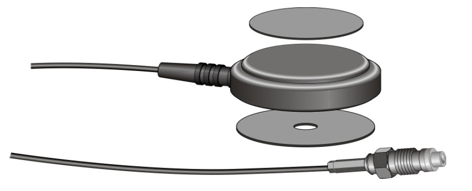 7000_00754025_VIM_01.jpg Electronic sensor with cable and mounting parts.