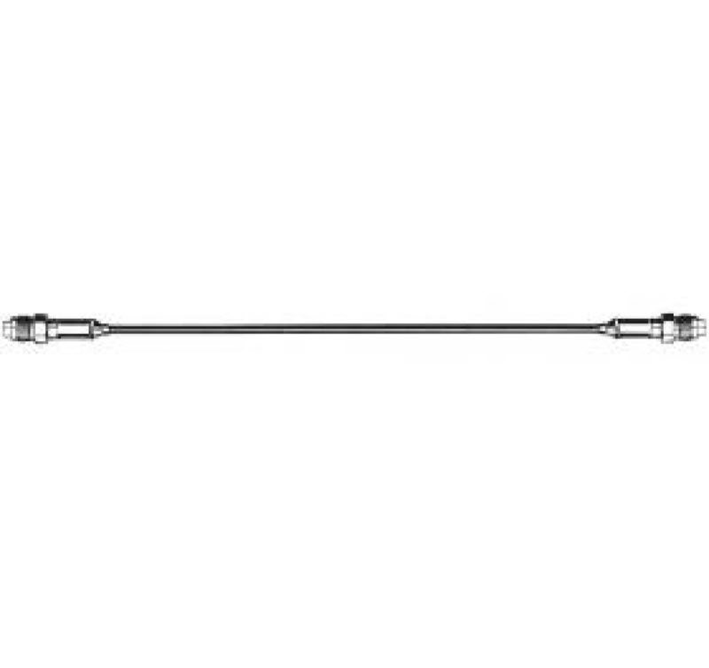 Long, thin metal rod with connectors at both ends