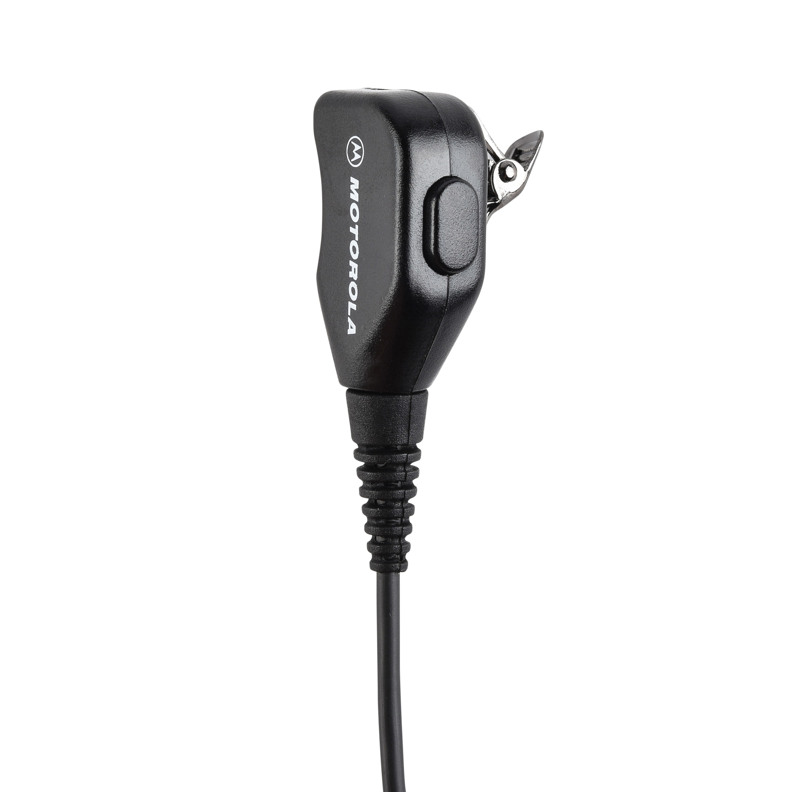 Handmikrofon mit Kabel und Sicherheitsclip, schwarzes Design
