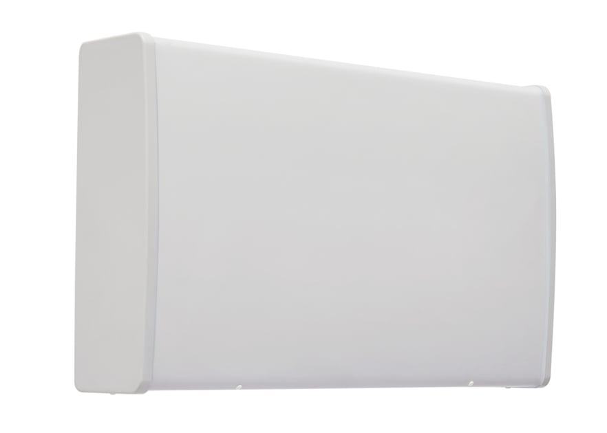 White rectangular plastic cover.