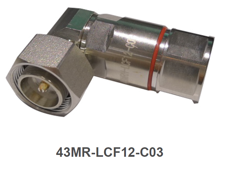Metallwinkeladapter mit rotem Ring, Beschriftung 43MR-LCF12-C03.