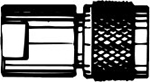 Schwarz-weißer Grafik eines alten Fotoapparates