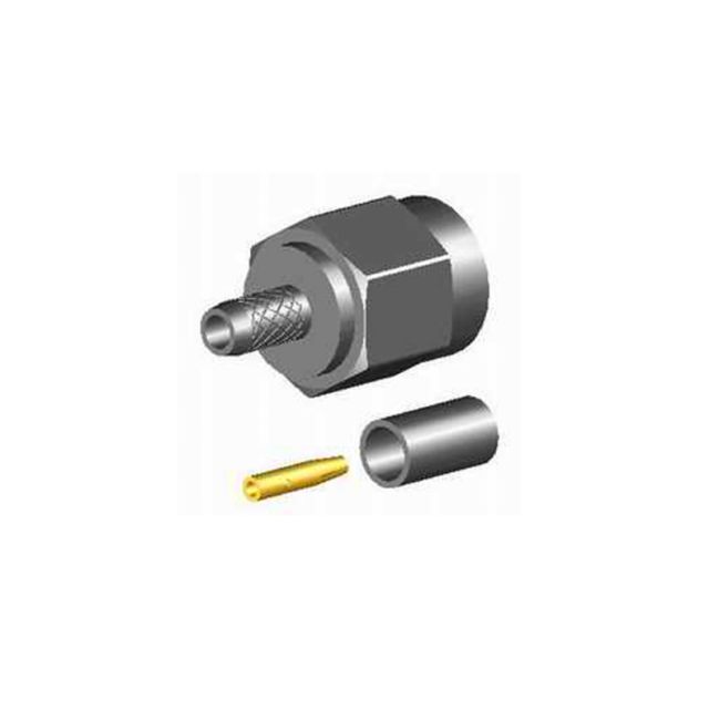 Metal connector with wire mesh, a sleeve, a golden pin.