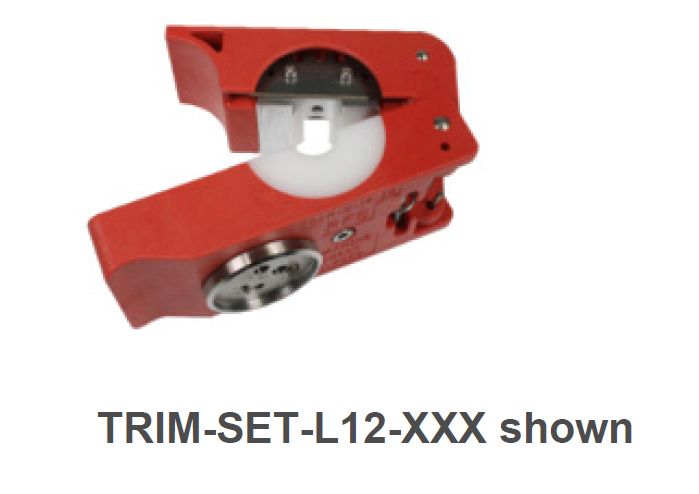 Rotes TRIM-SET-L12-XXX Werkzeug für Rohrbearbeitung.