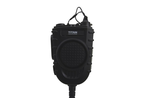 7000_00754135_COP_01.jpg Schwarzes elektronisches Gerät mit Knöpfen und Kabelanschluss.
