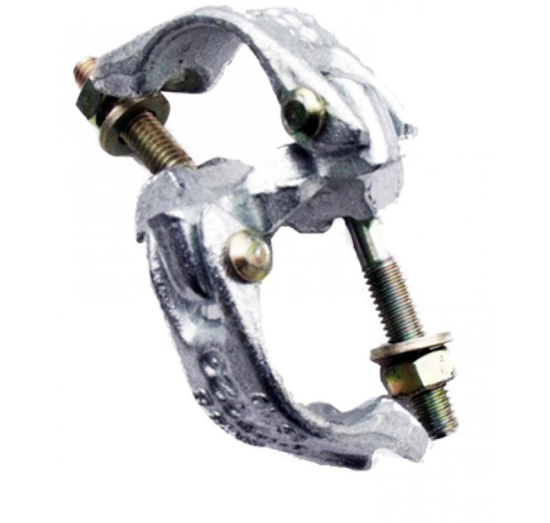 7000-00492900_pro_01.jpg Metal pipe clamp with bolts and nuts, silver-grey.