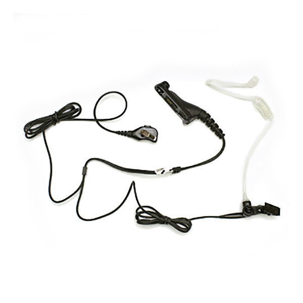 Kopfhörerkabel mit Mikrofon und Ohrhörer, Clip zur Befestigung.