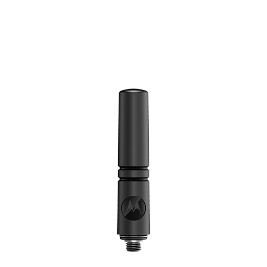 7000-00751524_mot_01.png Black cylindrical radio device with logo.