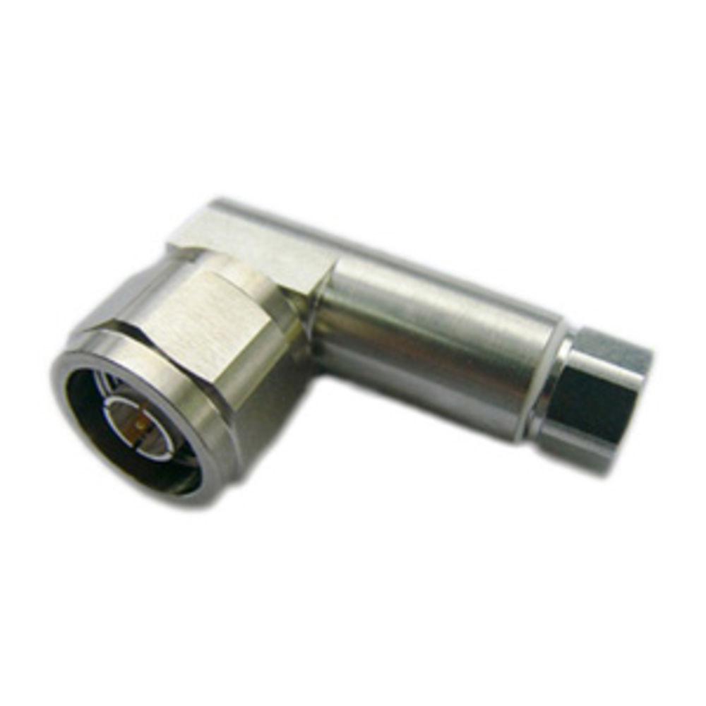 Metal right-angle adapter with hexagonal fitting