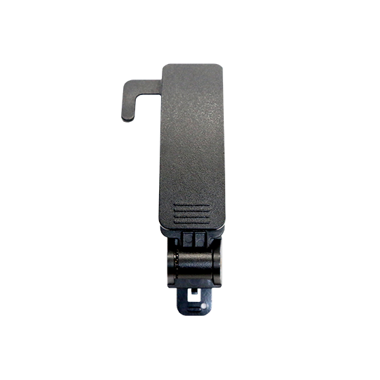 7000_00754430_MOT_01.png Black device with lever function and textured handle.