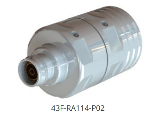 Silberner, metallischer Anschluss mit Code 43F-RA114-P02