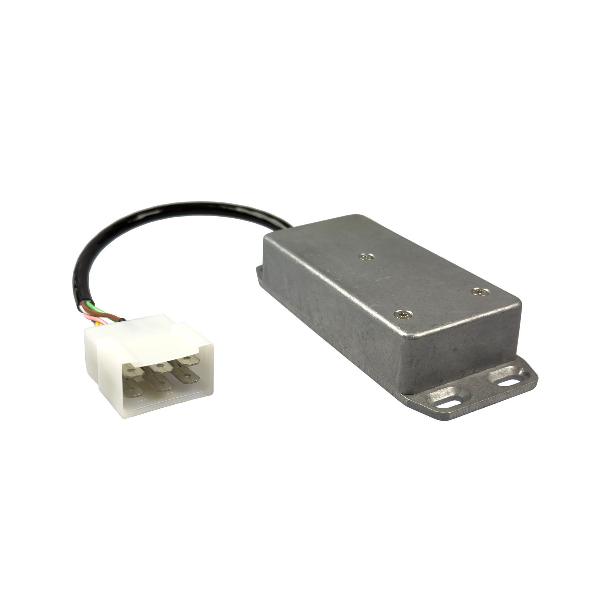 Metallgehäuse mit Kabel zur elektrischen Verbindung