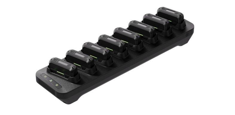 Schwarze Motorola-Kamera mit Objektiv, Reglerknöpfen und Lüftungsgitter.