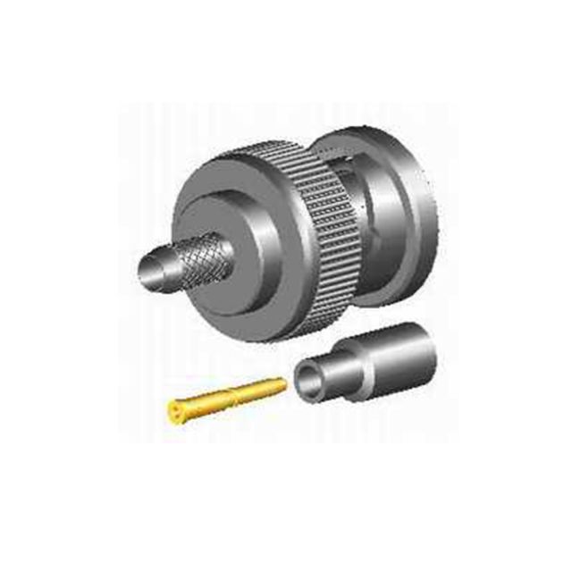 Technische Zeichnung eines Steckverbinders mit Adapter und Stift.